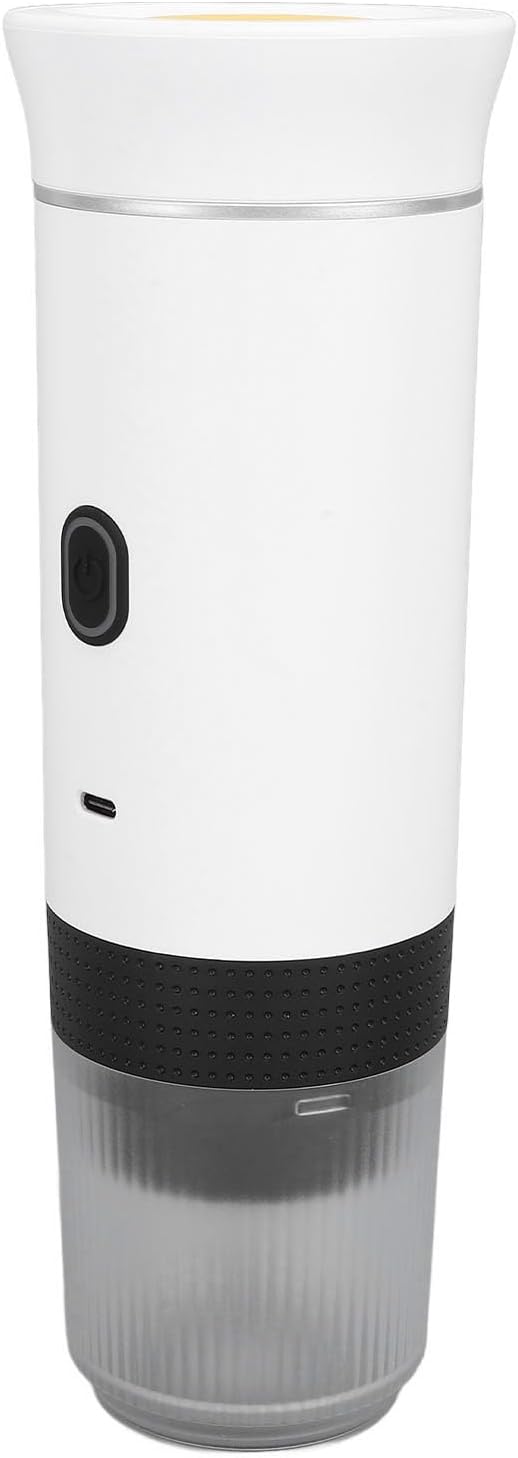 Sonew Portable Coffee Maker Rechargeable Electric Handheld Car Coffee Machine for Travel Office Household – White (White) - Image 2