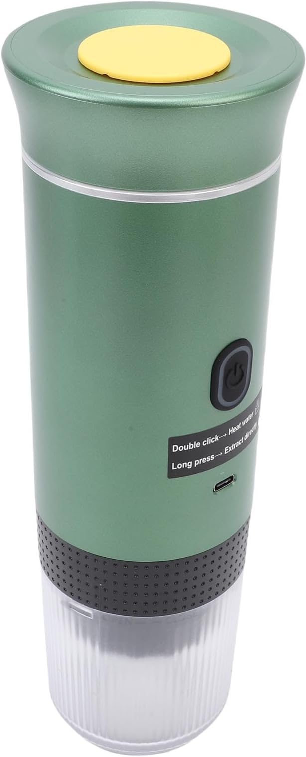 LICAEVEY Portable Capsules Coffee Maker, 72W Automatic Coffee Machine, Ground Maker for Travel Home, 120ML Cup Full Outdoor (Green) - Image 7