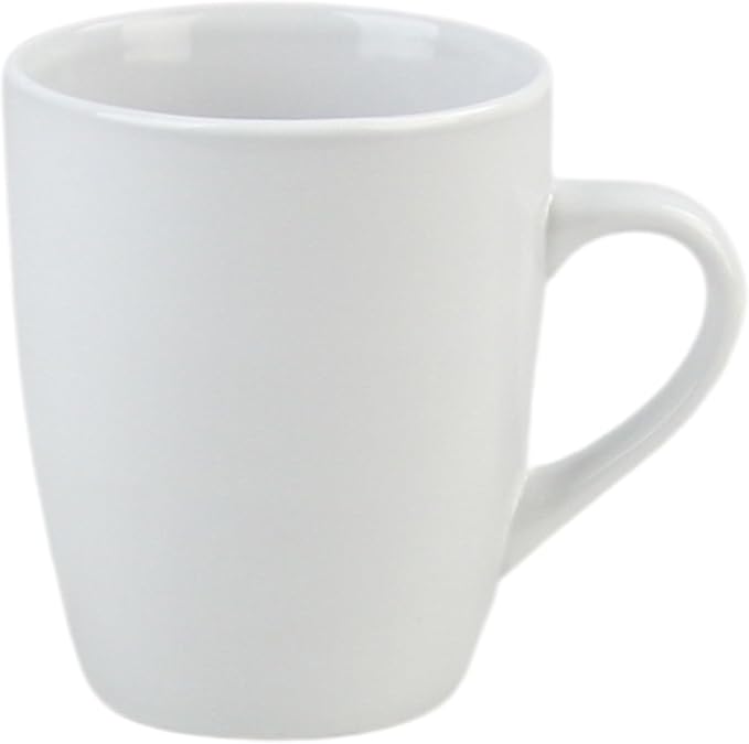 Coupe Stoneware Set of 4 Coffee Mugs, White - Image 2
