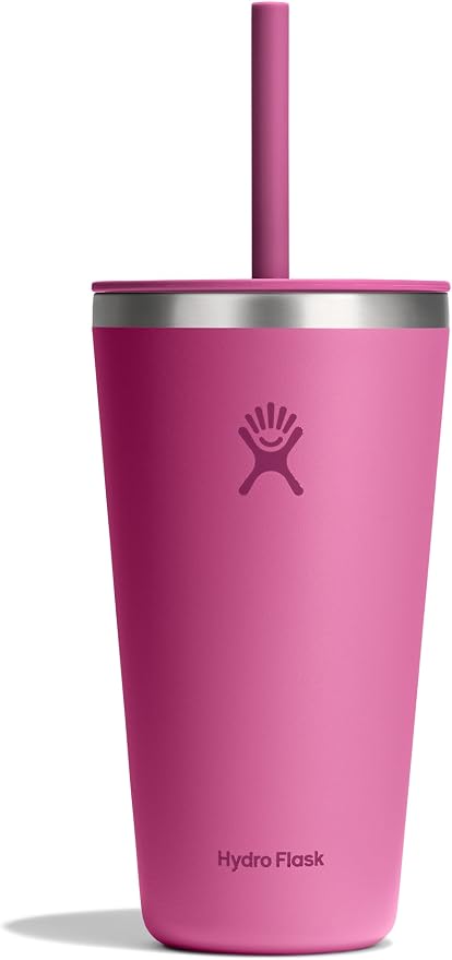 Hydro Flask All Around Tumbler Straw Lid, Insulated Travel Mug, Stainless Steel Coffee Cup 28 Oz Reef by Unknown