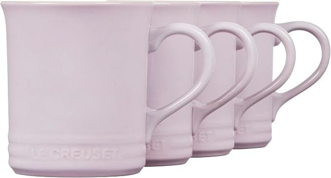Le Creuset Stoneware Vancouver Mug, Set of 4, 14 oz. each, Shallot - Image 7
