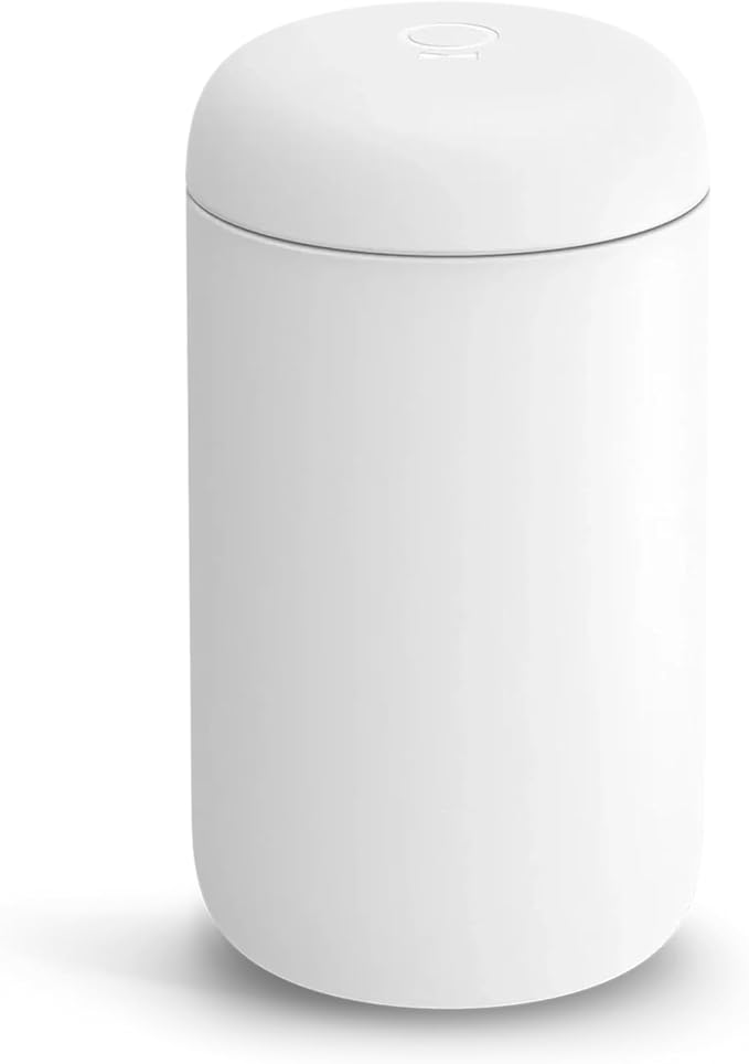 Fellow 16 oz Carter Wide Travel Mug - Wide Mouth Vacuum-Insulated Stainless Steel - Tea and Coffee Tumbler - Travel Coffee Mug with Ceramic Interior - Matte White
