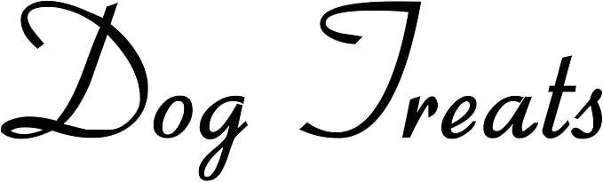 Dog Treats 6.25w x 2h Label | Kitchen Pantry Organization | Die Cut Vinyl Decal | Black Retro Font (Sticker Only) by MinglewoodTrading