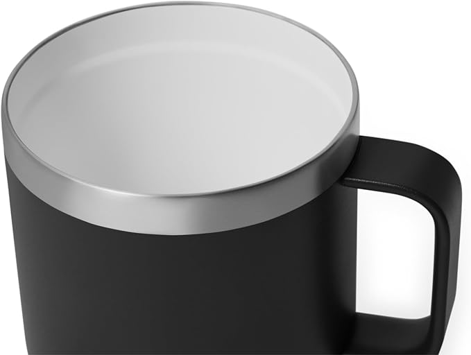 YETI Rambler 14 oz Ceramic Lined Stackable Mug, Vacuum Insulated, Stainless Steel with MagSlider Lid, Black - Image 5
