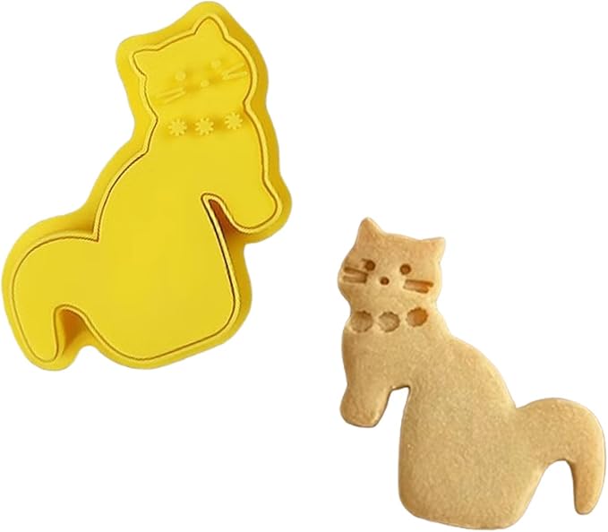 Cats Coffee Cup Cookie Stamp Easy Dishwasher Safe for Professional and Home Bakers Alike Cats Shape Cookie Stamp - Image 4