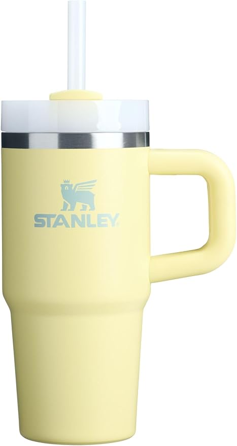 STANLEY Quencher H2.0 Flow State Tumbler, 14 oz, Pomelo | Handle and Straw | 3-Position Lid | Cup Holder Compatible for Travel | Insulated Stainless Steel Cup | BPA-Free by Unknown