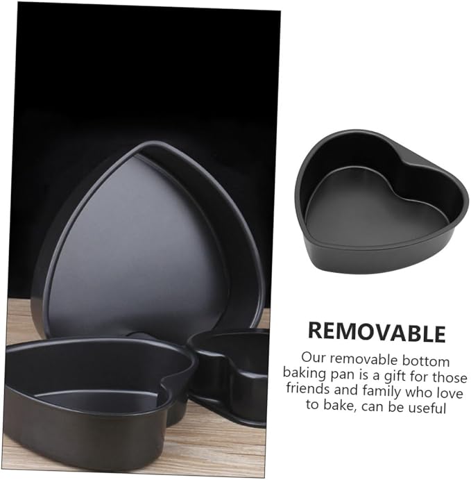 Heart Cake Pan Nonstick Cake Mold Detachable Bottom Baking Tray Oven Microwave Safe for Diy Baking - Image 6