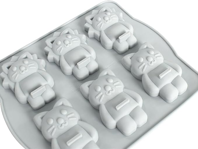 Silicone Mold for Cake DIY Baking Chocolate Eco-Friendly Cake Mold Candy Chocolate Cake Mould Baking DIY Kitchen Accessiories (Lion Cat Q_7.92 X7 X0.76 inch) - Image 8