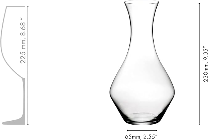 Riedel Cabernet Wine Decanter, Red Wine Decanter Crystal Glass 1440/13 | 37 1/8 oz capacity, 9 inches high, helps separate sediment from older vintages - Image 4