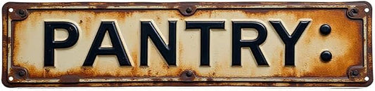 Wall Decor 16 * 4 Inch Tin Signs PANTRY Food Storage Retro Practical Decor by Unknown