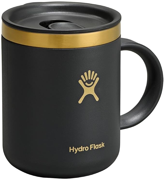 Hydro Flask Coffee Mug Gift Set - Insulated Stainless Steel, Non-Spill, Leak Proof Travel Mugs 12 Oz Black Tie Set - Image 8