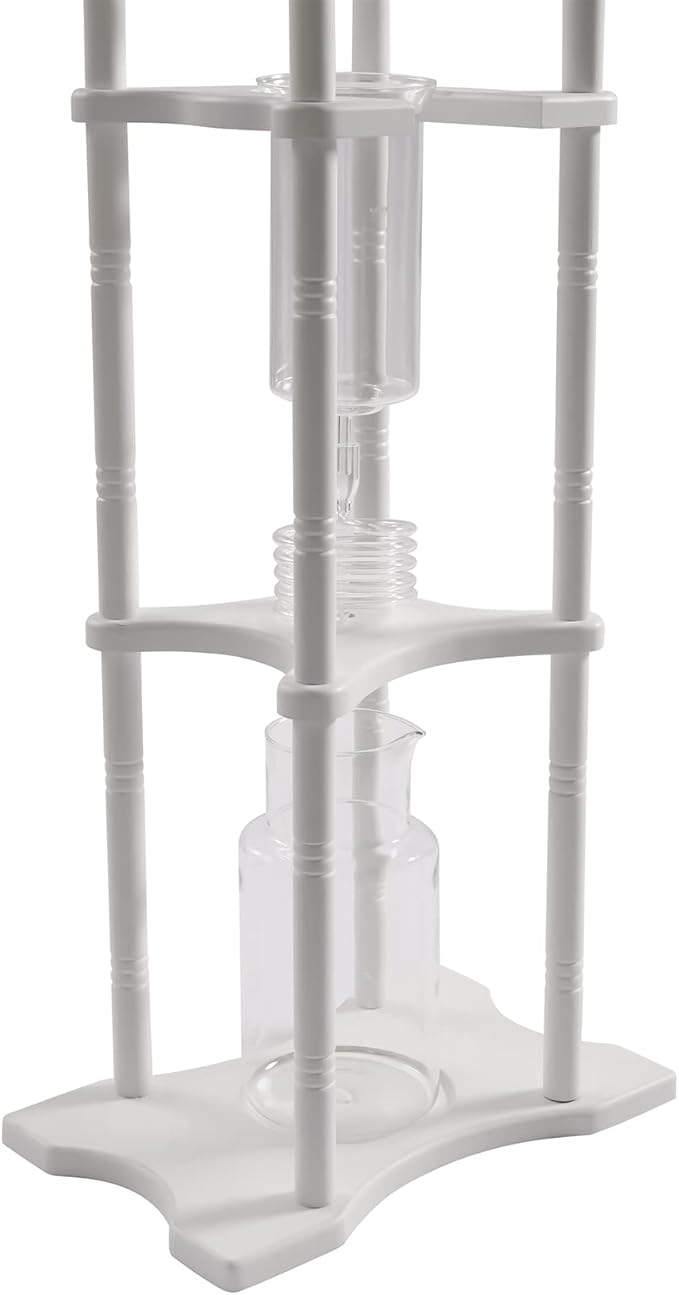Cold Brew Drip Tower Cold Brew Maker Iced Coffee Maker Vertical Japanese Style 2500ml Cold Brew Coffee Machine With Slow Drip Technology and Bamboo Straight Frame for Home Office Drip Coffee Maker
