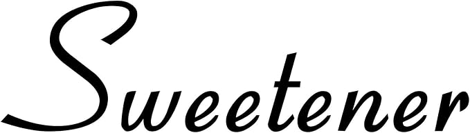Sweetener 5w x 1.5h Label | Kitchen Pantry Organization | Die Cut Vinyl Decal | Black Retro Font (Sticker Only) by MinglewoodTrading
