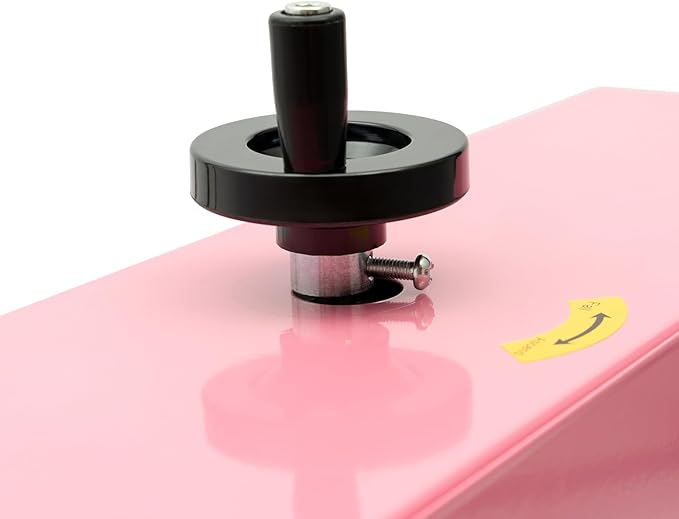 Cake Decorating Machine, 4-16 inch Cake Cream Spreading Coating Smearing Machine Cream Smooth Coating Decoration with Adjustable Spatula Turntable for Cake Shops, Dessert Shops (Pink)