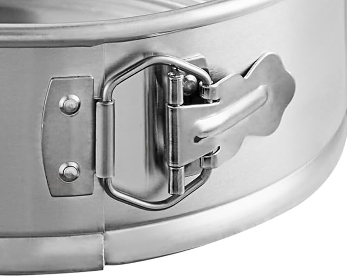 Soro Essentials- 9'' x 3'' Deep Aluminum Round Spring Form Pan- Leak Proof Cheesecake Pan Spring Form Pans with Removable Bottom and Quick Release Latch for Baking Cheesecake Cakes - Image 5