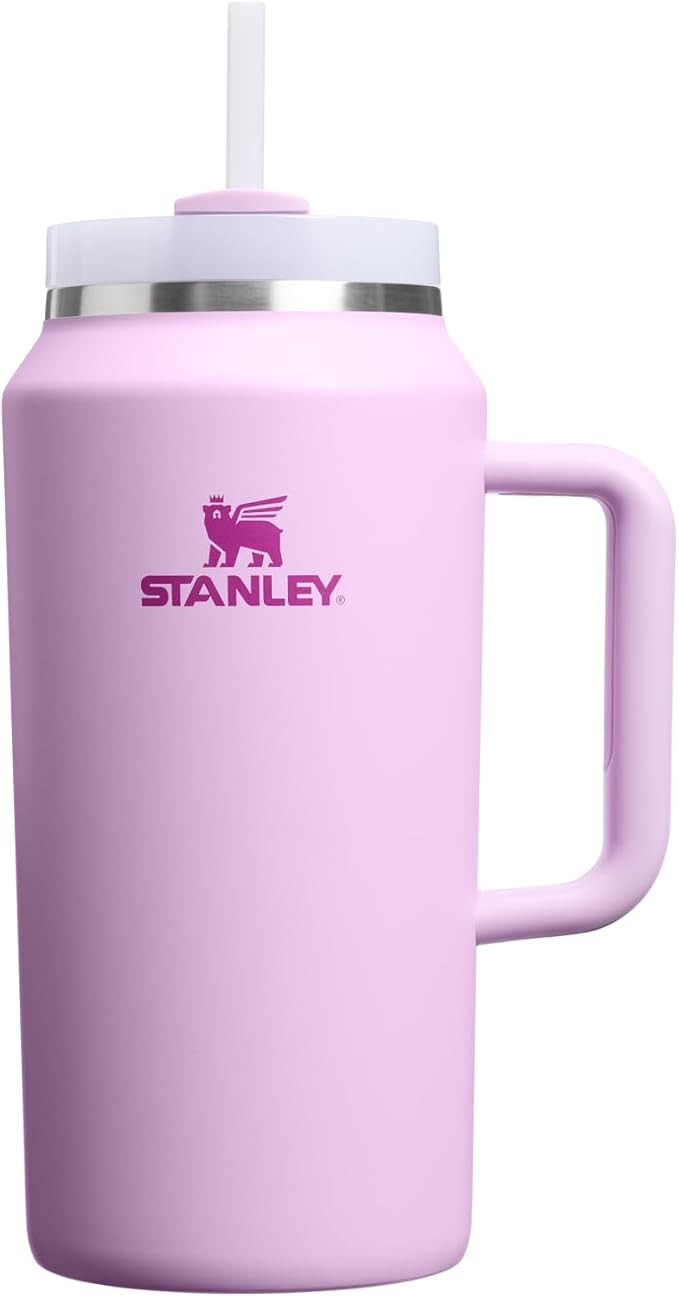 STANLEY Quencher H2.0 Flow State Tumbler, 64 oz, Soft Orchid | Handle and Straw | 3-Position Lid | Large Capacity for Travel & Sports| Insulated Stainless Steel Cup | BPA-Free by Unknown
