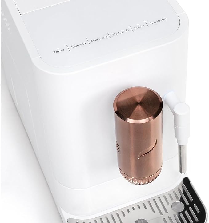 Cafe Affetto Automatic Espresso Machine & Milk Frother with Built In & Adjustable Espresso Bean Grinder, One-Touch Brew in 90 Seconds, Wifi & Smart Connected, Removable 1.2L Water Tank, Matte White - Image 8