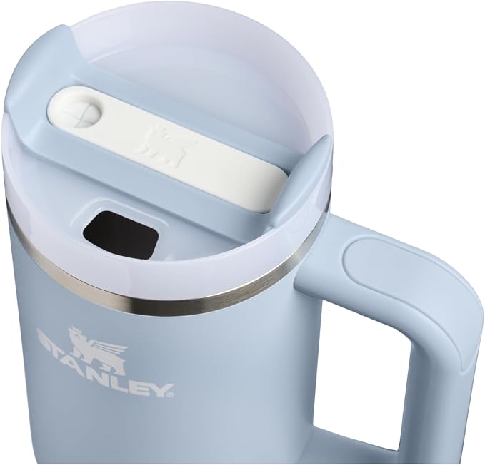 STANLEY Quencher H2.0 Flow State Tumbler, 30 oz, Blue Dream Stone | Handle and Straw | 3-Position Lid | Cup Holder Compatible for Travel | Insulated Stainless Steel Cup | BPA-Free - Image 2