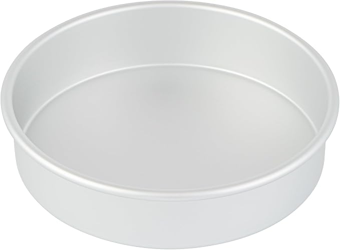 Restaurantware Aluminum Straight-Sided Cake Pan - Pack of 1 - Met Lux 8 x 2 Inches Round Baking Tin, Greaseproof, Even-Heating, Freezable - Anodized Aluminum Round Cake Pan Ideal For Baking - Image 10