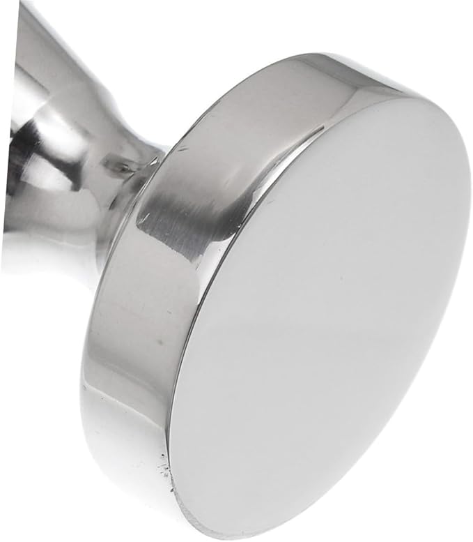 BESPORTBLE Professional Stainless Steel Coffee Tamper Flat Base Ergonomic Grip Espresso Bean Press Tool for Even Extraction Compatible with All Machines