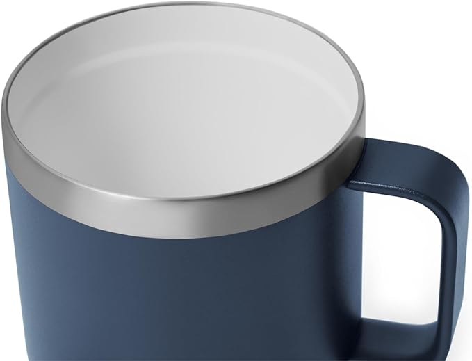YETI Rambler 14 oz Ceramic Lined Stackable Mug, Vacuum Insulated, Stainless Steel with MagSlider Lid, Navy - Image 5