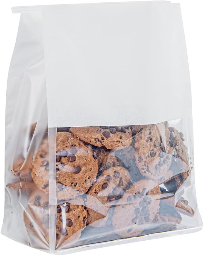 Restaurantware White Paper Cotton Tin Tie Bag, 100 Pack - Image 8