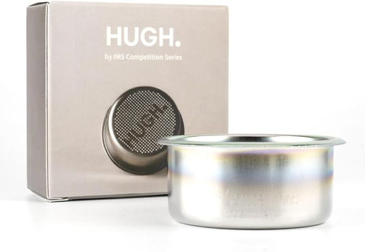 HUGH, by IMS 51 mm Precision Filter Basket Competition Series Coffee Filter Basket Stainless Steel Portafilter Basket, 18 grams 26m (Stainless Steel - Nano Coating)