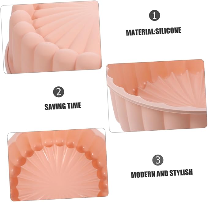 SECFOU 2pcs Food Grade Silicone Cake Pan Round Nonstick for Tart and Cheesecake Baking Up - Image 2