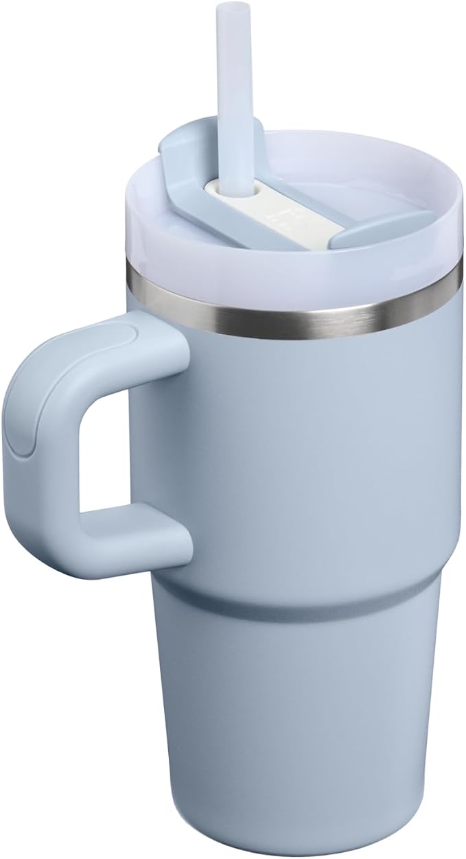 STANLEY Quencher H2.0 Flow State Tumbler, 20 oz, Blue Dream Stone | Handle and Straw | 3-Position Lid | Cup Holder Compatible for Travel | Insulated Stainless Steel Cup | BPA-Free - Image 3