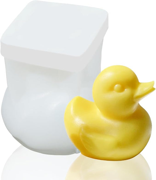 Duck Silicone Mold - 3D Duck-Shaped Candle & Chocolate Fondant Mold for Resin, Plaster, Aroma Resin, Clay Craft by Liobelon