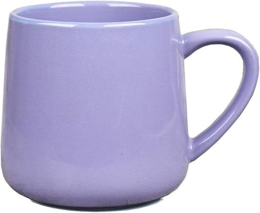 Bosmarlin Large Glossy Ceramic Coffee Mug, Tea Cup for Office and Home, 18 oz, Suitable for Dishwasher and Microwave, 1 Pack (Purple) by Bosmarlin
