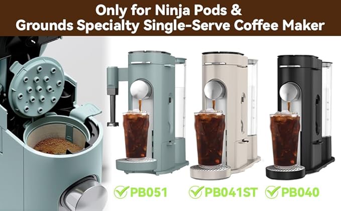 Coffee Basket Coffee Filter Accessories for Ninja PB051 & PB041, Green, 2pack