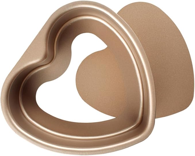 Zerodeko Heart-shaped Baking Mold Non-stick Baking Pan with Removable Bottom for Cakes Tray for Kitchen Use by Zerodeko