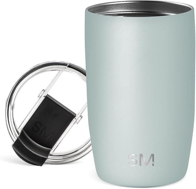 Simple Modern Travel Coffee Mug with Lid | 12oz | Green | Voyager Coffee Cup, Coffee Tumbler for Hot & Iced Drinks | Insulated Stainless Steel Travel Mug | Sea Glass Sage by Unknown