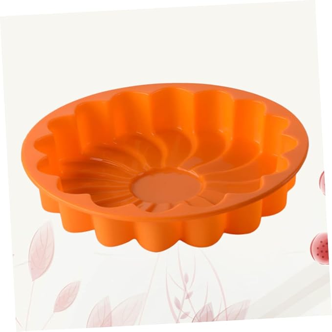 Mikinona Fluted Cake Pan Silicone Cake Mold Baking Tin Non-stick Bakeware Random Color - Image 4