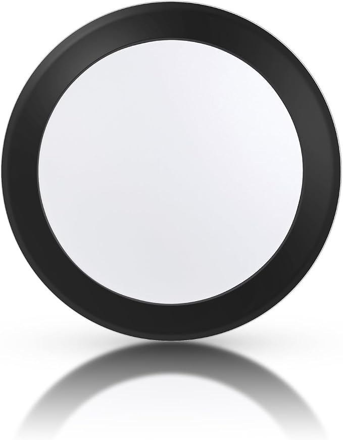 ECOELER 5/6 Inch Dimmable LED Disk Lights, 16.5W Black Surface Mount Ceiling Downlight, 1100lm 3000K Warm White, Low Profile Flush Mount Ceiling Lights for J-Box or Recessed Can, ETL-Listed by ECOELER