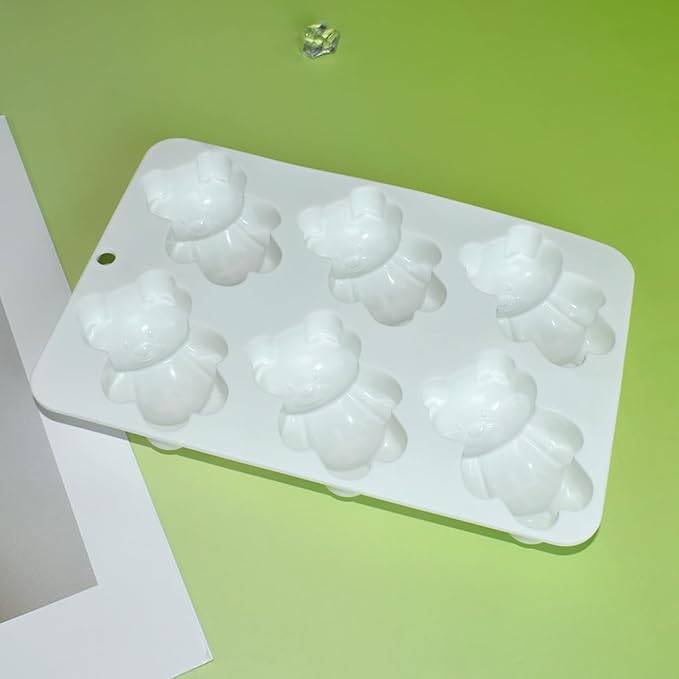 mostsom 3D Bear Shape Silicone Molds for Baking Mousse Cake, Fondant Mold, French Dessert, Pastry Chocolate Mould, Soap, and Ice Cream, Baking Mold for Cakes (B_ Bear)
