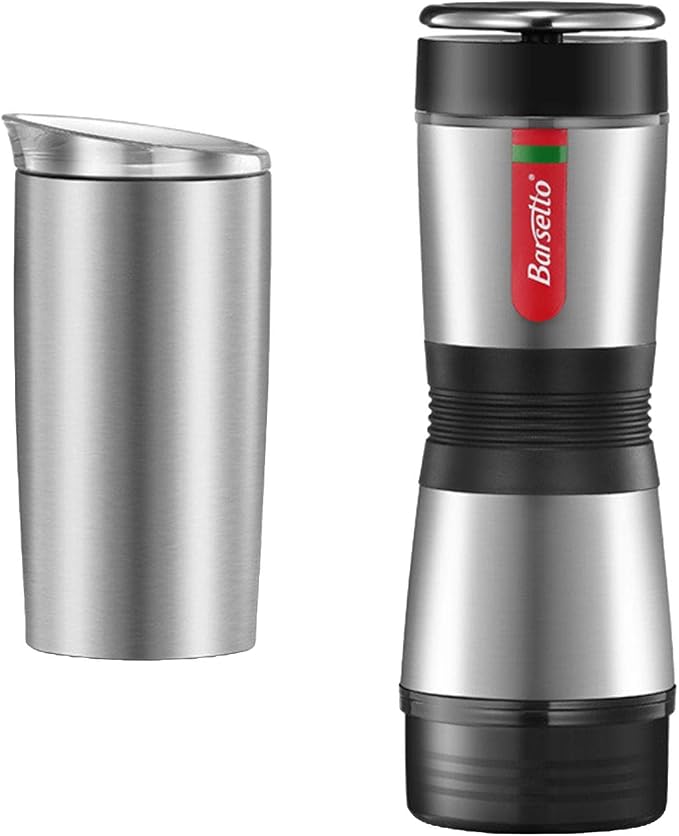 Portable Espresso Machine Maker & Espresso Ground Coffee | Manually Operated | Premium Travel Package by Unknown