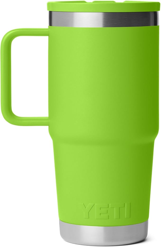 YETI Rambler 20 oz Travel Mug with Flip Straw Lid – Stainless Steel, Vacuum Insulated, Leakproof, Cup Holder Friendly, Venom - Image 5