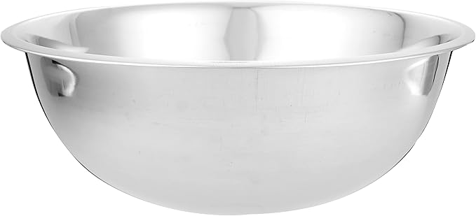 Ybmhome Stainless Steel Mixing Bowl - Premium Polished Mirror Nesting Metal Bowl for Cooking and Serving, Stackable for Convenient Storage-13.5 Quart, 1177, silver