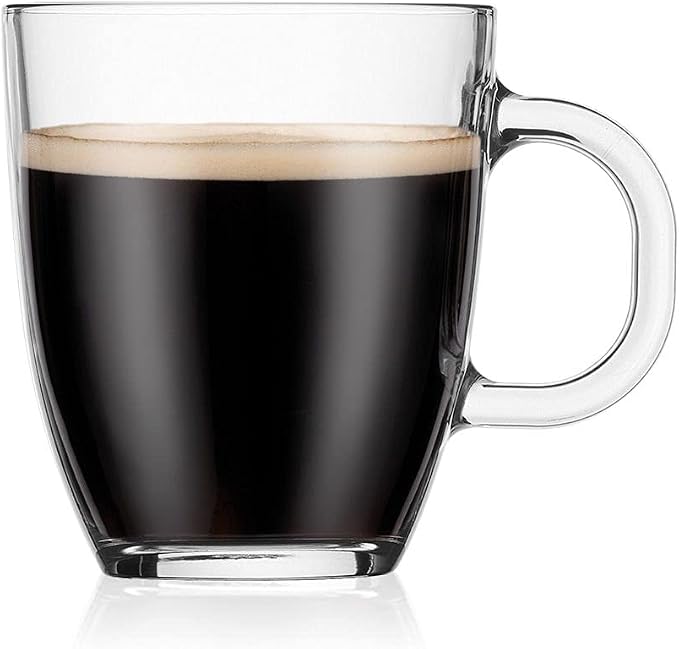 Bodum 12oz Bistro Coffee Mug Single-Wall Tempered Glass, 6 Pack, Clear - Image 4
