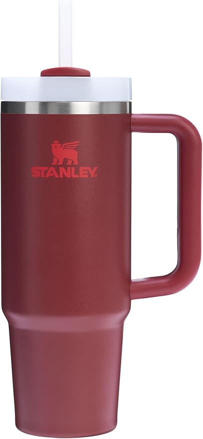 STANLEY Quencher H2.0 Flow State Tumbler, 30 oz, Cranberry | Handle and Straw | 3-Position Lid | Cup Holder Compatible for Travel | Insulated Stainless Steel Cup | BPA-Free by Unknown