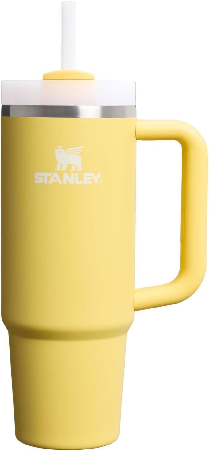 STANLEY Quencher H2.0 Flow State Tumbler, 30 oz, Daffodil | Handle and Straw | 3-Position Lid | Cup Holder Compatible for Travel | Insulated Stainless Steel Cup | BPA-Free by Unknown