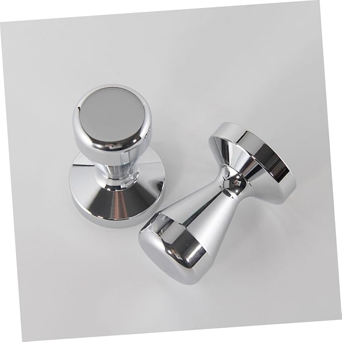 Luxshiny Professional Stainless Steel Coffee Tamper with Flat Base for Even Espresso Grounds Pressing Ergonomic Grip for Easy Tamping and Cleaning for Enhanced Coffee Extraction
