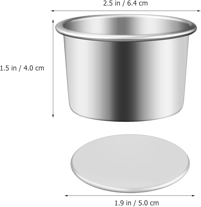 2Inch Cake Pan Set of 4, Nonstick Stainless Steel Smash Cake Pans, Round Mini Cake Pans Tin Small Size for Baking Muffin Fondant Cheesecake Mold Healthy Dishwasher Safe - Image 4