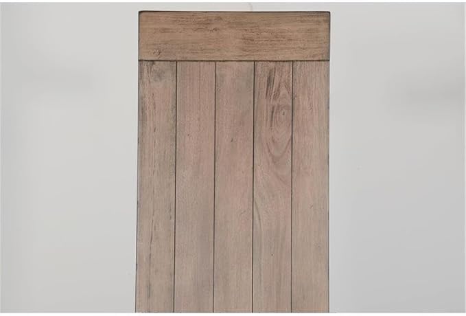 Pemberly Row Dining Set Wood, Rectangular in Off White (36" H x 75" W x 56" D) for Kitchen, Dining Room with Table, Reversable Benches, and Storage Space - Image 5