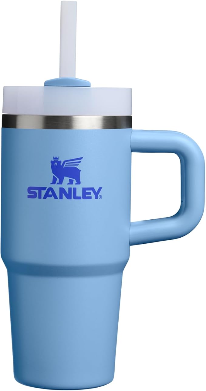 STANLEY Quencher H2.0 Flow State Tumbler, 14 oz, Blue Sky | Handle and Straw | 3-Position Lid | Cup Holder Compatible for Travel | Insulated Stainless Steel Cup | BPA-Free by Unknown