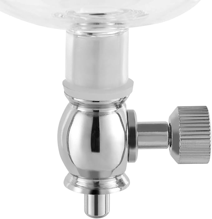 Metal Cold Brew Drip Tower, Clear+Silver Ice Cold Drip Tower 6-8 Cups 600ml -20-150°C Temperature Range With Slow Drip TechnologyIBamboo Straight Frame for Home Office Drip Coffee Maker