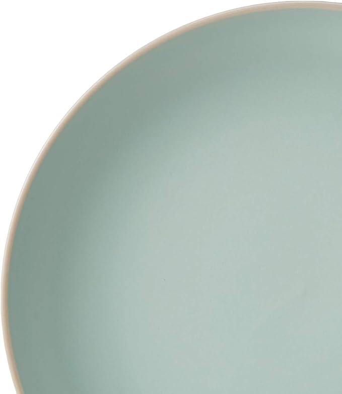 Gibson Home Rockaway Dinnerware, Teal Matte, Service for 4 (12pcs) - Image 8