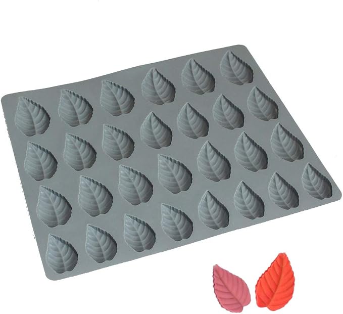 X-Haibei Small Fall Leaf Chocolate Candy Jello Silicone Mold Soap Cake Decoration Making by X-Haibei